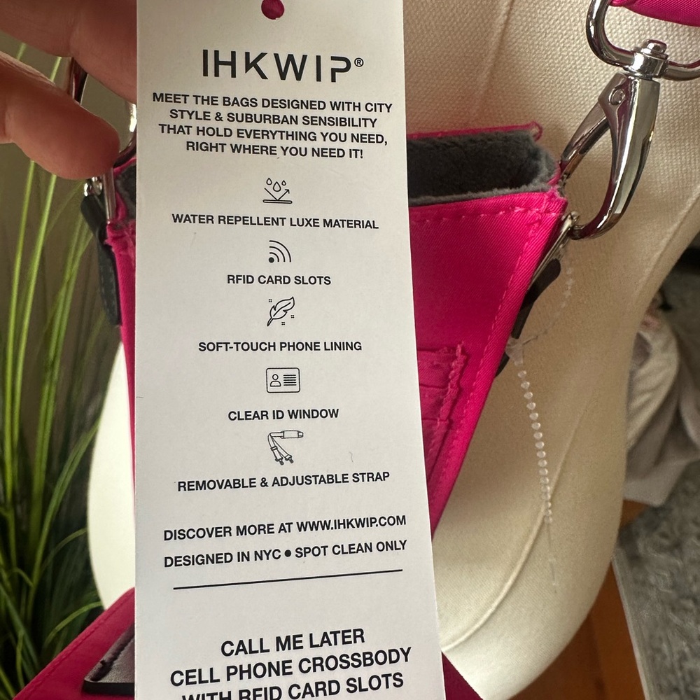2 NWT Bags IHKWIP Cargo Catchall Tote + Call Me Later Cell Phone Crossbody - Picture 12 of 16